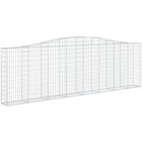  Lučne gabionske košare 2 kom 400x30x120/140cm pocinčano željezo | shoptok.hr