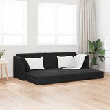 vidaXL floor sofa bed 2-v-1 črna 213x144x60 cm velur | Shoptok.si