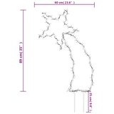  Ukrasno božićno svjetlo sa šiljcima oblik meteora 115 LED 89 cm | shoptok.hr