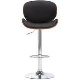Furnova Barski stolček črno umetno usnje, (21948866) | Shoptok.si