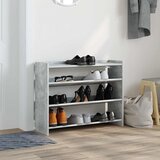  Stalak za cipele boja betona 80x25x62 cm konstruirano drvo | shoptok.hr