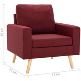  Fotelja od tkanine crvena boja vina | shoptok.hr