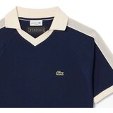 Lacoste Classic Fit Pique Panel Polo Shirt Midnight Blue Plava | shoptok.hr