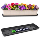 KADAX Stojalo za cvetlične lončke 80 cm, balkonsko korito, plastični pladenj, (5000346419) Cene