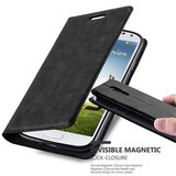 Cadorabo Ohišje, združljivo z Samsung Galaxy S4 v nočna črna - Zaščitni ovitek z magnetnim zapiranjem, stoječo funkcijo in režo za kartice, (20560802) | Shoptok.si