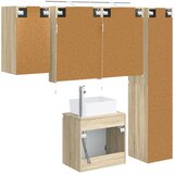  Set ormarića za kupaonicu 5 kom. Hrast sonoma Konstruirano drvo | shoptok.hr