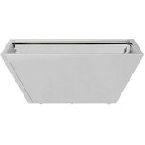  Vrtna saksija Srebrno 40 x 40 x 15 cm Cinkani čelik | Eponuda.com