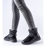 Gemre Black Shiny Short Snow Boots Delaune | Shoptok.si