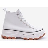 EVENTO White Platform High Top Women's Sneakers Valvia | Shoptok.si
