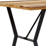 vidaXL blagovaonski stol od masivnog obnovljenog drva 140 x 80 x 76 cm | shoptok.hr