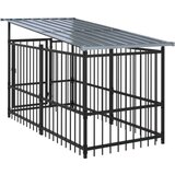 Vanjski kavez za pse s krovom čelični 15 02 m² | shoptok.hr