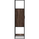 vidaXL Visoka omara rjavi hrast 35,5x35x139 cm inž. les in kovina | Shoptok.si