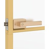 Sobna vrata tanka zlatna 93x201,5 cm kaljeno staklo i aluminij | shoptok.hr