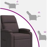  Krevetna stolica za masažu Tamno smeđa Tkanina | shoptok.hr