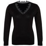 Trendyol Curve Plus Size Sweater - Black - Regular fit | shoptok.hr