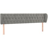 Maison Chic vzglavna omarica - nočna omarica - posteljna omarica z ušesi svetlo sivo 183x23x78/88 cm žamet, (21708085) Cene