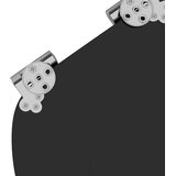  Toaletna sjedala s mekim zatvaranjem 2 pcs Crna 44 x 38 cm | shoptok.hr