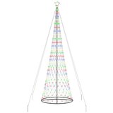 vidaXL LED božično drevesce večbarvno 138.5 x 138.5 x 399 cm Kovina | Shoptok.si