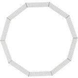 vidaXL 10-delna ograda za zajce 54x60 cm pocinkano železo | Shoptok.si
