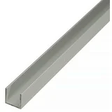 U-profil (Do x Š x V: 1.000 x 20 x 8 mm, Aluminij, Eloksirani)
