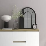 Ogledalo crno 60 x 45 cm željezno za unutarnju upotrebu | shoptok.hr