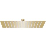 vidaXL Tuš glava nerjaveče jeklo 25x25 cm kvadratna zlata | Shoptok.si