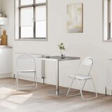  Zložljiva stolica 2 pcs Bela in siva 48 x 43,5 x 81 cm, (5000296701) | Shoptok.si