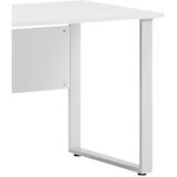 MID.YOU PISALNA MIZA kovina, leseni material barve aluminija, svetlo siva | Shoptok.si