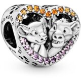 Pandora Disney Lion King Simba & Nala Heart privezak 798044NPRMX | ePonuda.com