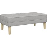  Klupa s jastukom Oblačnosiva 113 x 57 x 39 cm tkanina | Eponuda.com