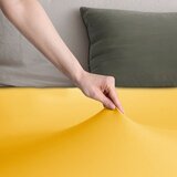 DecoKing Plahta s gumom Amber 120-140x200 cm, žuta Slike
