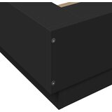  Okvir za krevet crni 200 x 200 cm konstruirano drvo | shoptok.hr