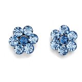  Ženske oliver weber flower light sapphire mindjuše sa swarovski plavim kristalom ( 22069.211 ) | ePonuda.com