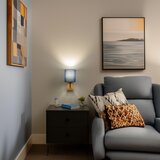  Brilagi - Zidna lampa NUBILA WOOD 1xE27/25W/230V hrast/tamno plava | Eponuda.com