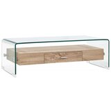  Stolić za kavu prozirni 98 x 45 x 31 cm od kaljenog stakla | shoptok.hr