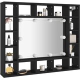  LED ormarić s ogledalom crni 91 x 15 x 76,5 cm | shoptok.hr