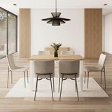 Bessagi Home Jedilna Miza Camden, Bela, Barve Bora, 140x90 | Shoptok.si