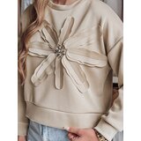 DStreet Bluza damska oversize z kwiatem PETITKA jasnobeżowa | Shoptok.si