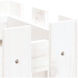  Vrtna sadilica s izgledom ograde bijela 60x30x30 cm od borovine | shoptok.hr