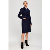 Made Of Emotion Woman's Coat M708 Navy Blue | ePonuda.com