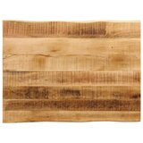 Stolna ploča sa živi rub 90x60x2,5 cm masivno grubo drvo manga | shoptok.hr