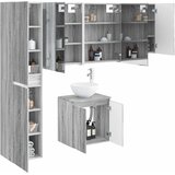  Set ormarića za kupaonicu 5 kom. Siva Sonoma Konstruirano drvo | shoptok.hr