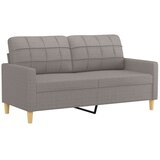  2-dijelni set sofa s jastucima smeđesivi od tkanine | shoptok.hr