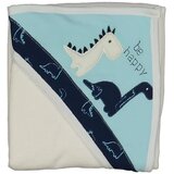 Vrabac Peškir za bebe Dinosaurus 245849, 75x75, Svetloplavi Cene