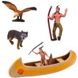  Set figura za igru sa tipi šatorom i totemom | shoptok.hr