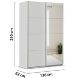 Modern Living Omara Z Drsnimi Vrati Feldkirch, Siva Slike