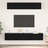 vidaXL Set TV komoda Ostalo s pohranom s vratima 5 pcs Crni hrast 80 x 30 x 30 cm | shoptok.hr