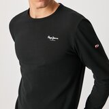 Pepe Jeans Majica z dolgimi rokavi Original Basic 2 Long N moška, črna barva | Shoptok.si