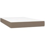  Krevet box spring s madracem LED smeđesivi 120 x 200 cm tkanina | shoptok.hr
