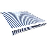 vidaXL Tenda iz platna 350x250 cm modra in bela, (20611040) Cene